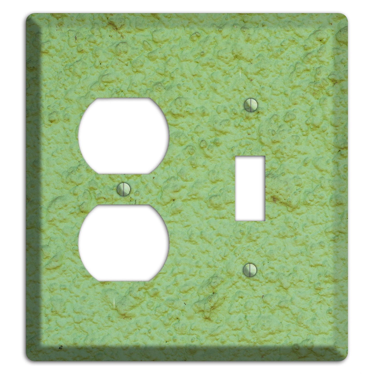 Green Concrete Duplex / Toggle Wallplate