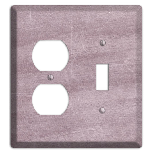 Chalk Light Maroon Duplex / Toggle Wallplate