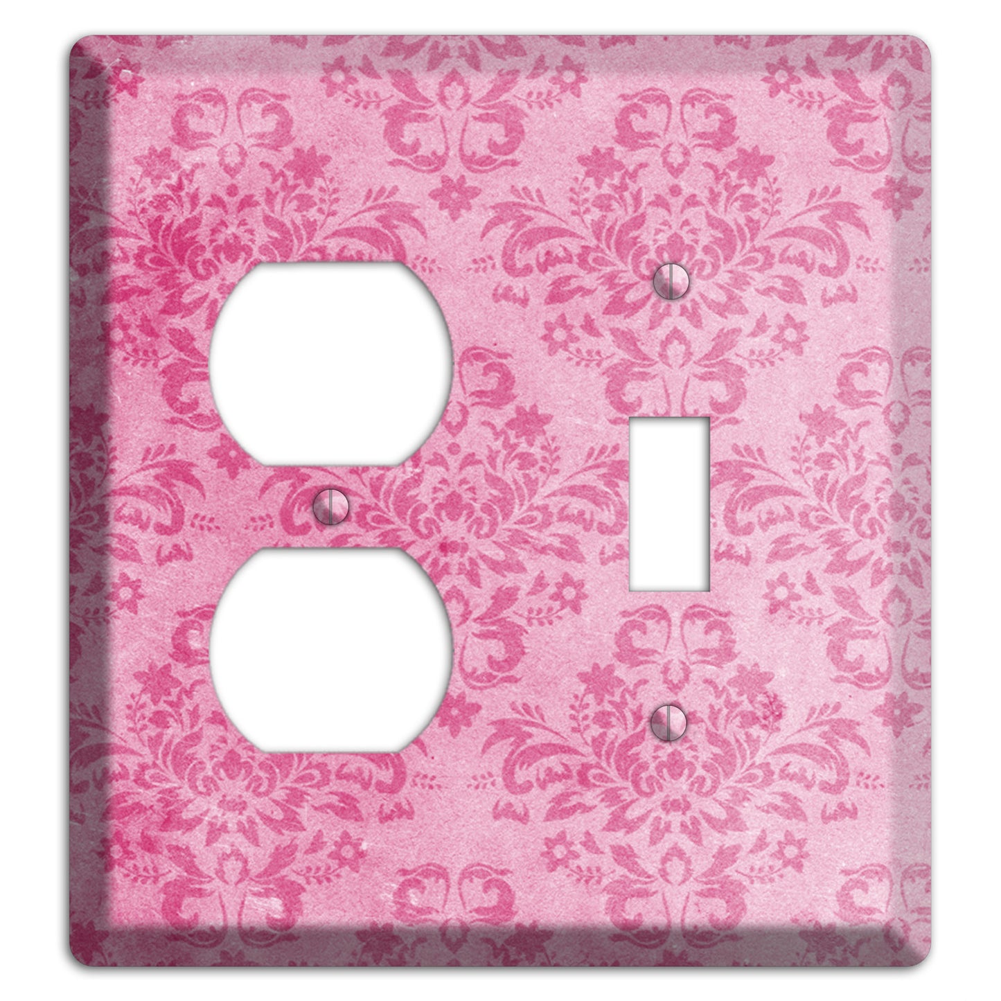 Beauty Bush Pink Texture Duplex / Toggle Wallplate