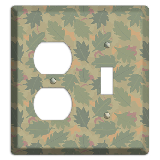 Wine Leaf Camo Duplex / Toggle Wallplate