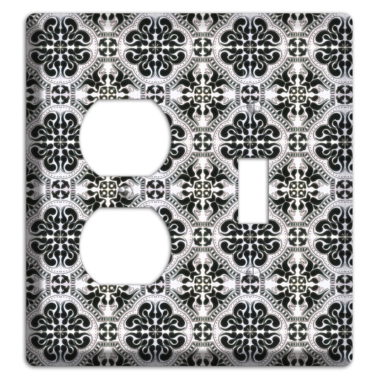 Tavira Tiles 5 Duplex / Toggle Wallplate