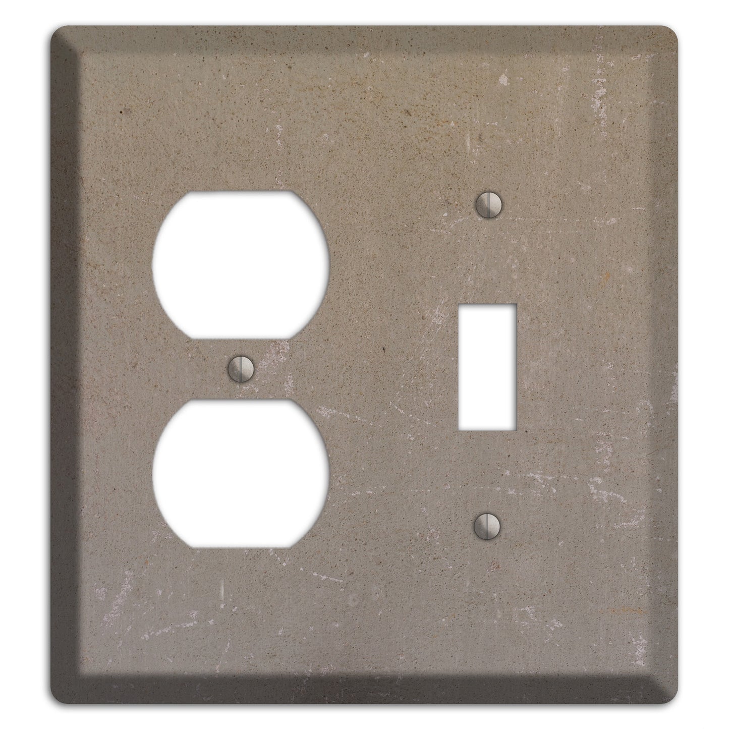 Old Concrete 6 Duplex / Toggle Wallplate