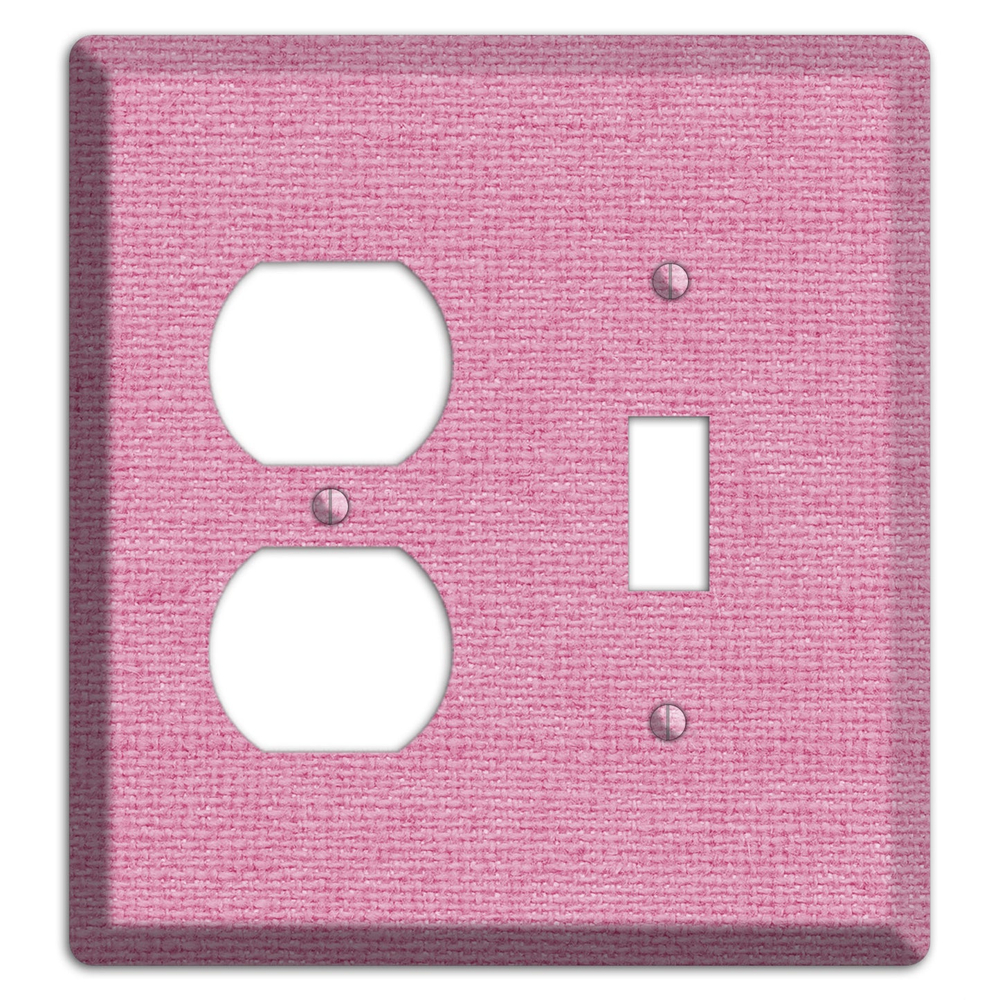 Gamboge Pink Texture Duplex / Toggle Wallplate