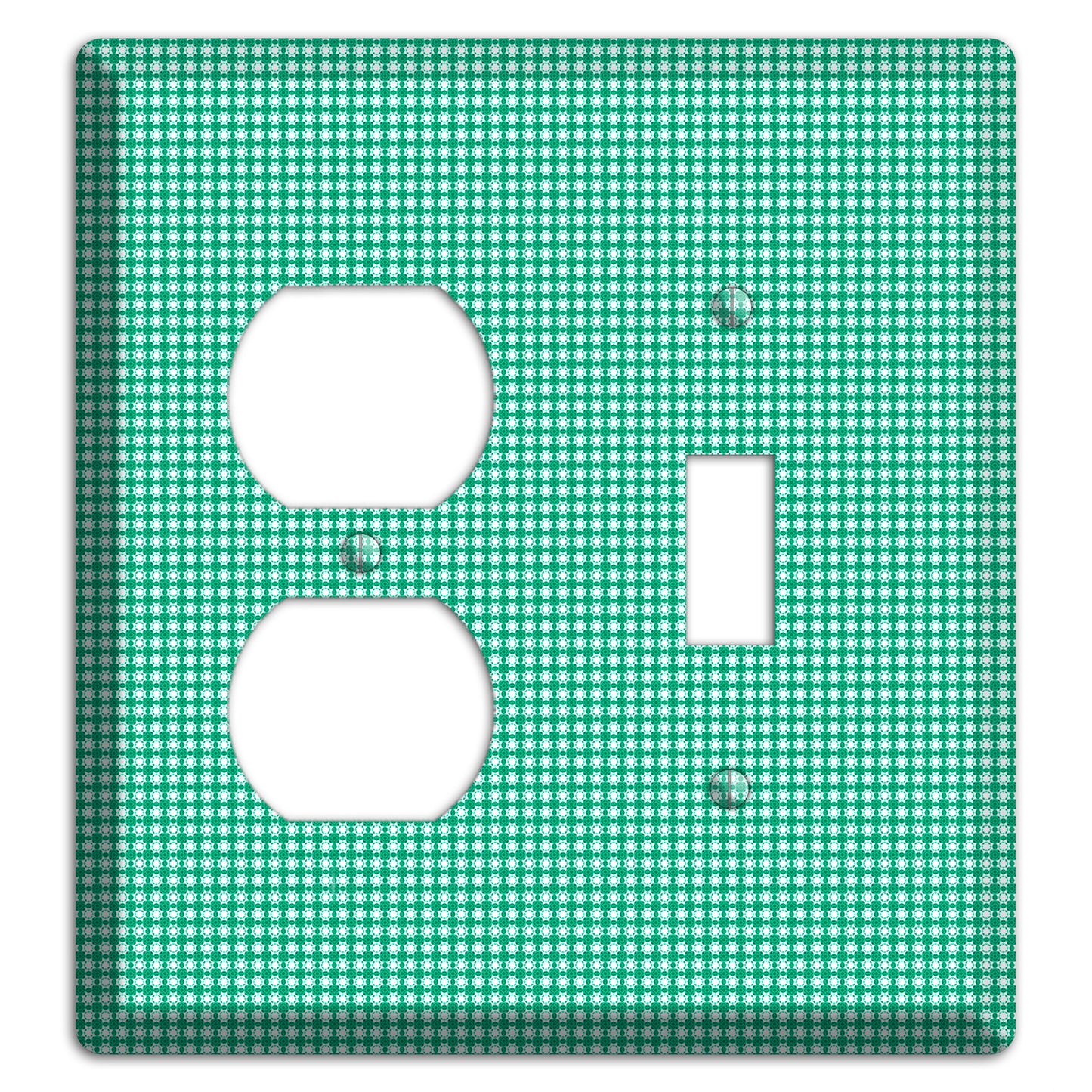 Jade Multi Tiled Geometric Duplex / Toggle Wallplate