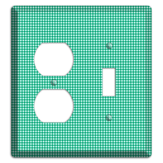 Jade Multi Tiled Geometric Duplex / Toggle Wallplate