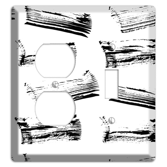 Ink Brushstrokes 1 Duplex / Toggle Wallplate