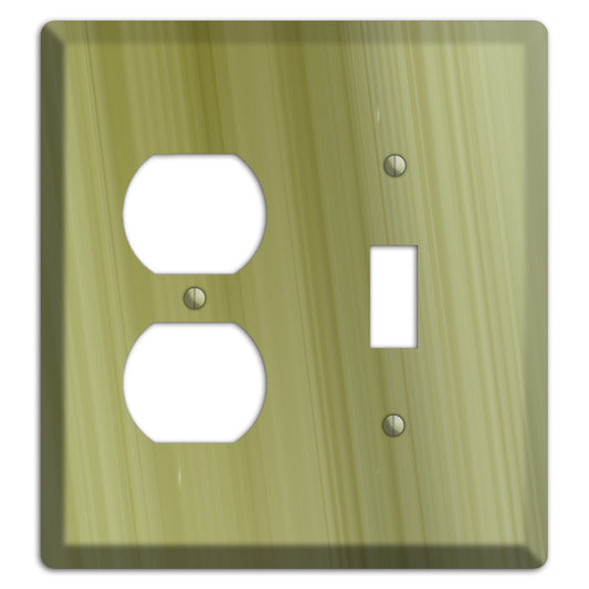 Olive Ray of Light Duplex / Toggle Wallplate