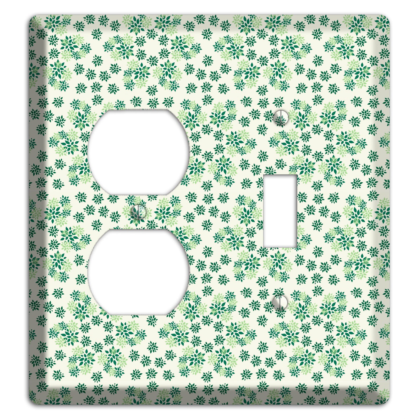 Multi Green Calico Duplex / Toggle Wallplate