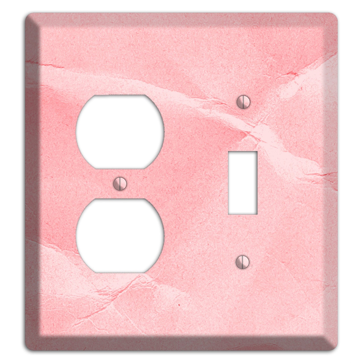 Pink Soft Coral Duplex / Toggle Wallplate