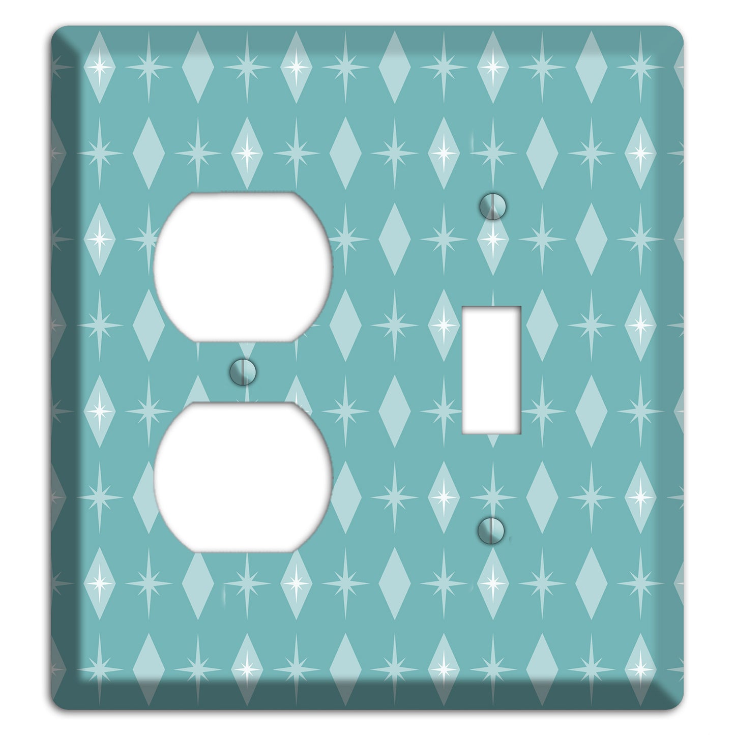 Blue Diamon Duplex / Toggle Wallplate