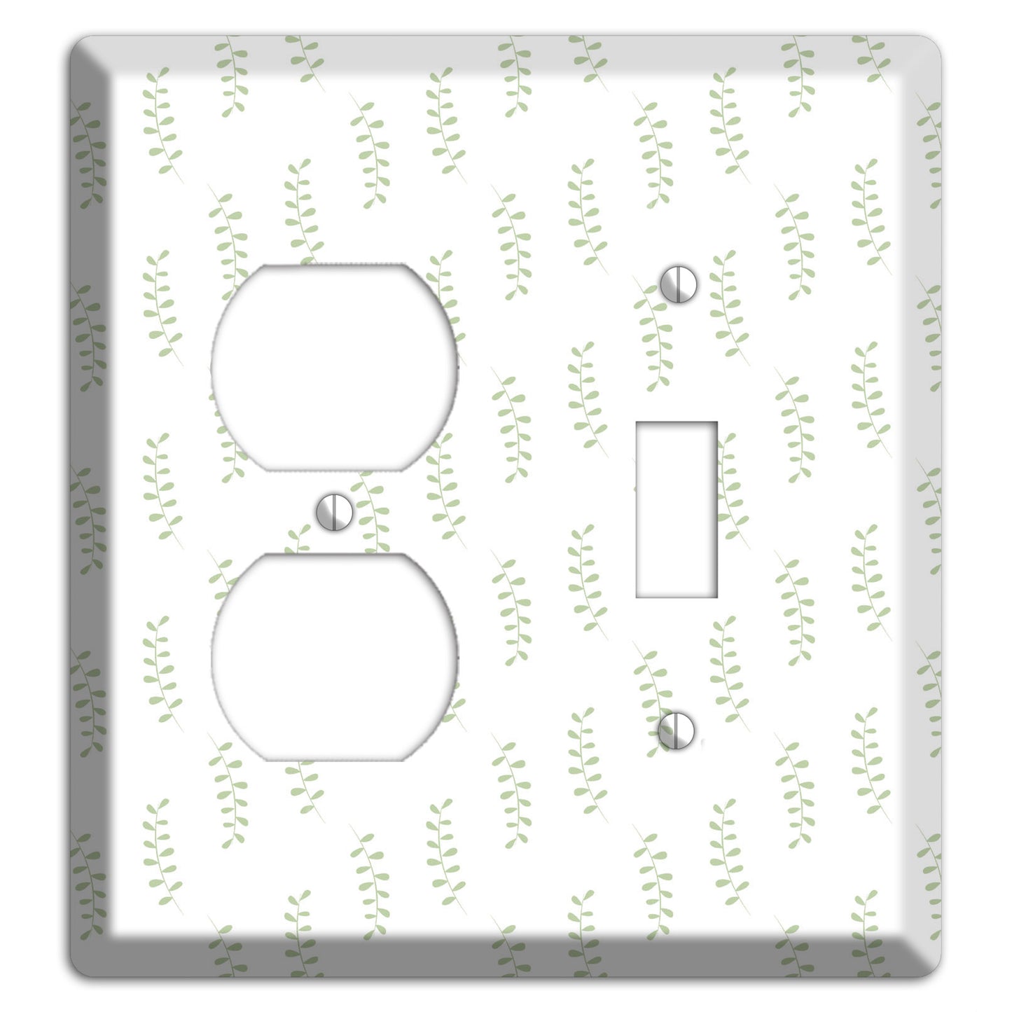 Leaves Style AA Duplex / Toggle Wallplate