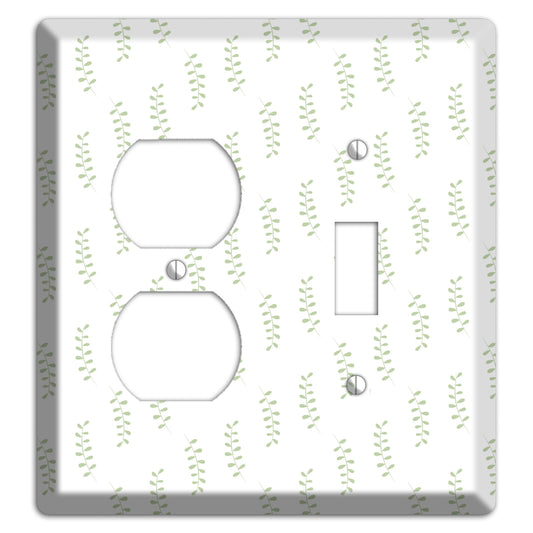 Leaves Style AA Duplex / Toggle Wallplate