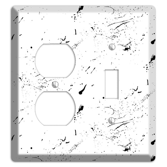 Ink Splash 1 Duplex / Toggle Wallplate