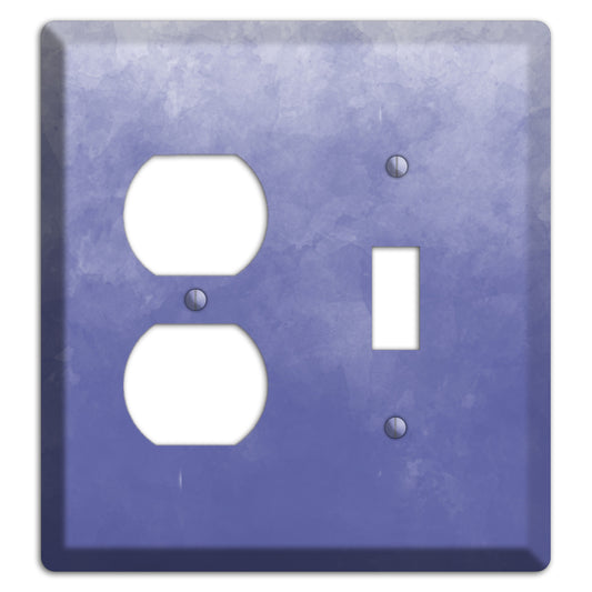 Blue Ombre Duplex / Toggle Wallplate