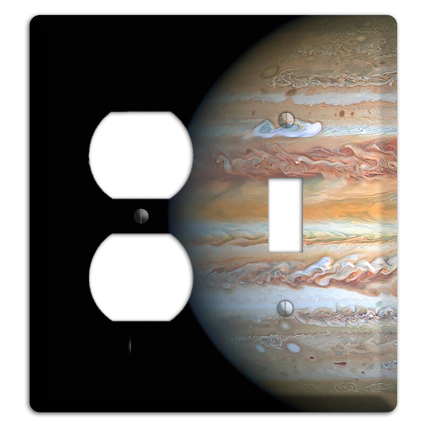 Hubble's View of Jupiter and Europa Duplex / Toggle Wallplate