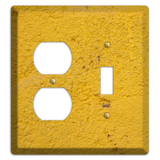 Yellow Concrete Duplex / Toggle Wallplate