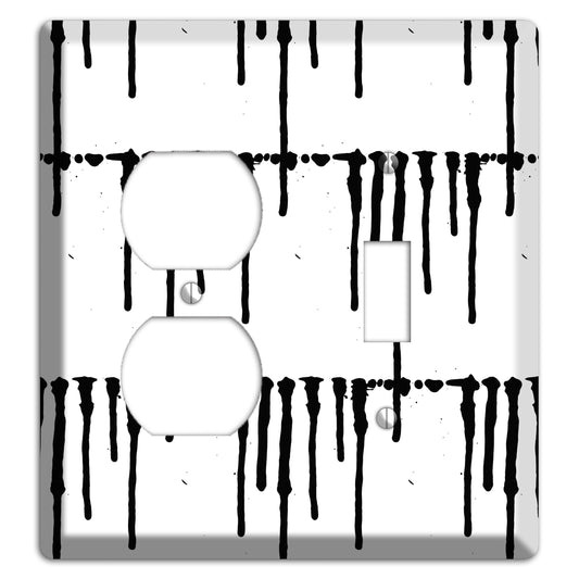 Ink Brushstrokes 7 Duplex / Toggle Wallplate