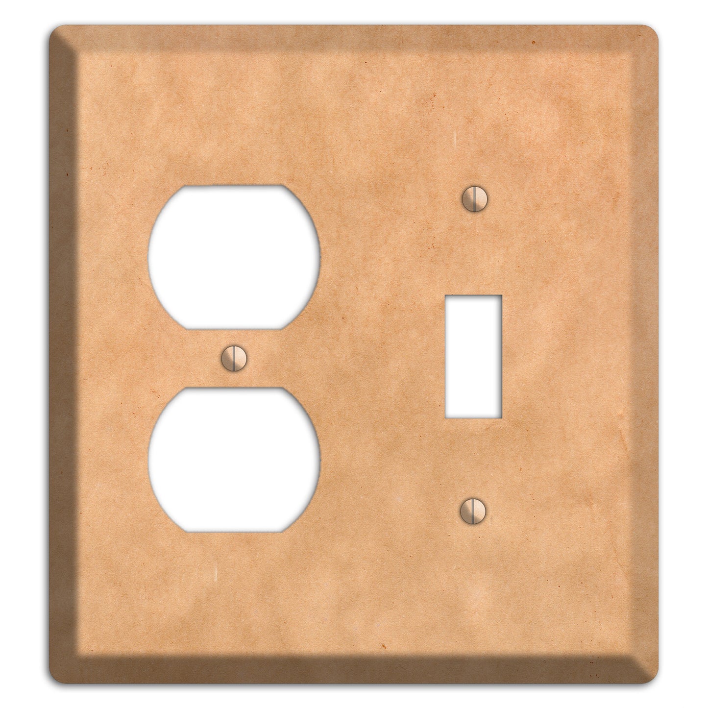 Aged Paper 10 Duplex / Toggle Wallplate