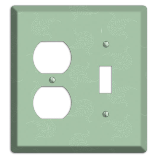 Sage Cartouche Duplex / Toggle Wallplate