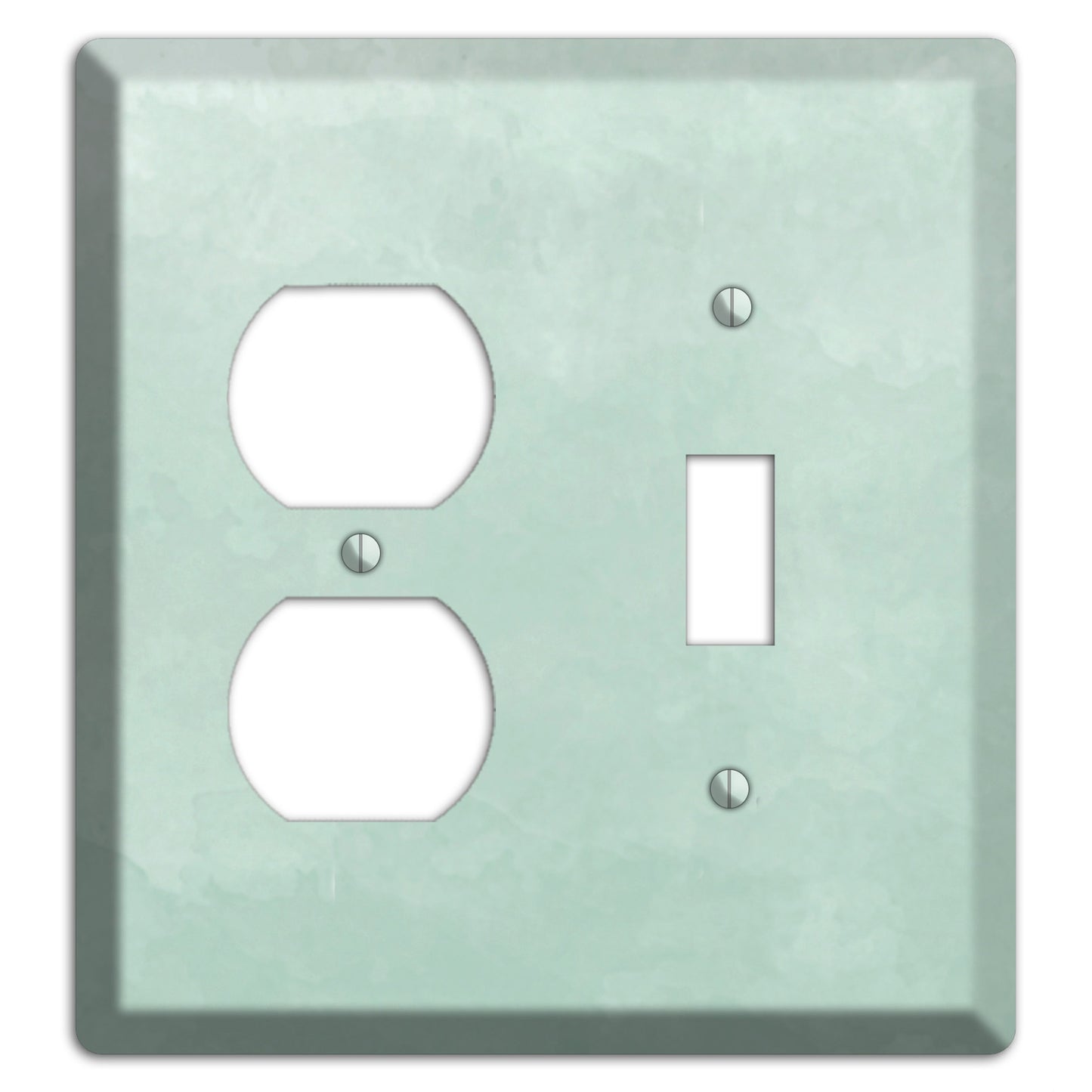 Sea Foam Green Ombre Duplex / Toggle Wallplate