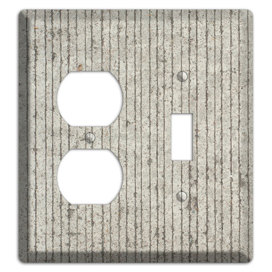 Vertical Concrete Duplex / Toggle Wallplate