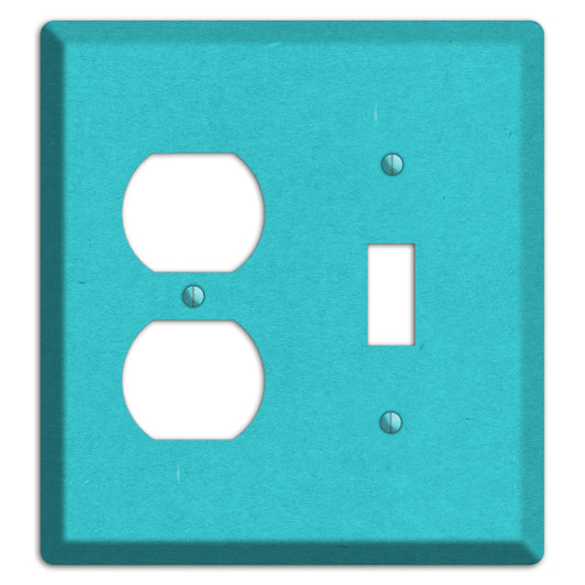 Medium Turquoise Kraft Duplex / Toggle Wallplate