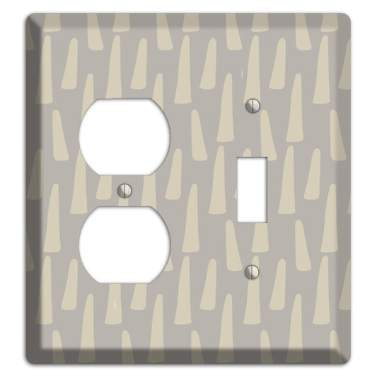 Simple Scandanavian Style HH Duplex / Toggle Wallplate