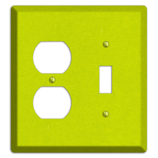 Electric Lime Kraft Duplex / Toggle Wallplate