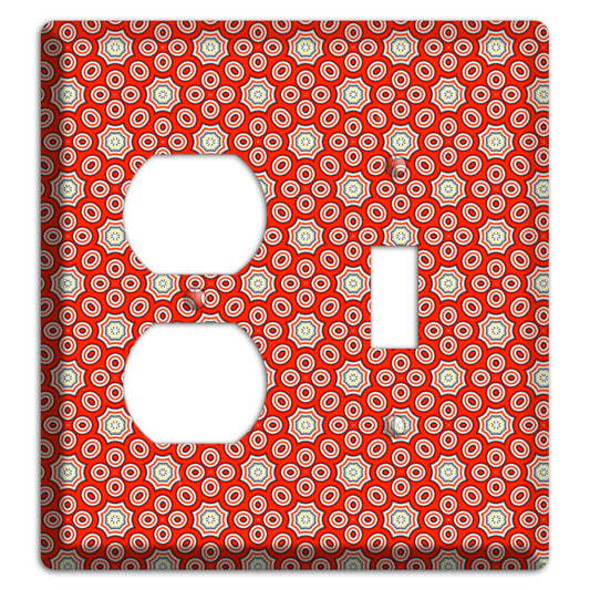 Red Foulard 3 Duplex / Toggle Wallplate