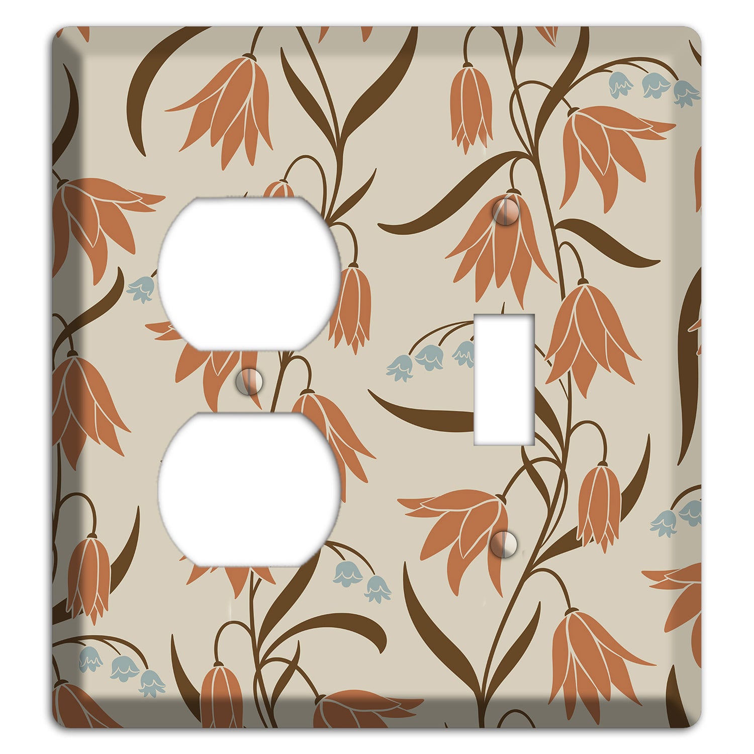 Spring Floral 1 Duplex / Toggle Wallplate