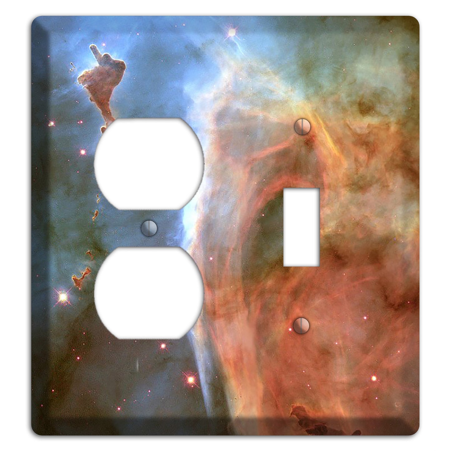 Carina Nebula Duplex / Toggle Wallplate