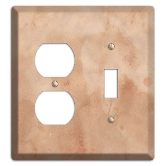 Aged Paper 1 Duplex / Toggle Wallplate