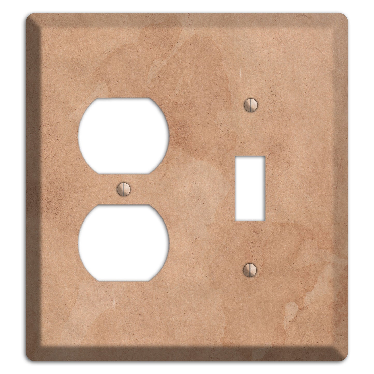 Aged Paper 3 Duplex / Toggle Wallplate