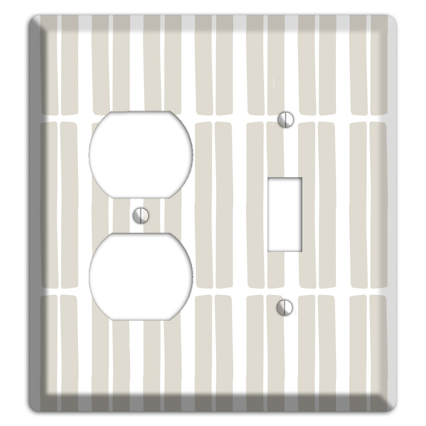 Simple Scandanavian Style FF Duplex / Toggle Wallplate