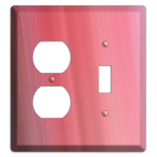 Coral Pink Ray of Light Duplex / Toggle Wallplate