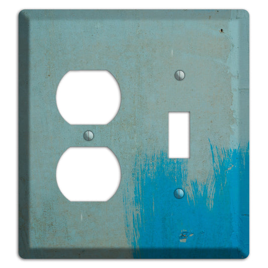 Blue Concrete Duplex / Toggle Wallplate