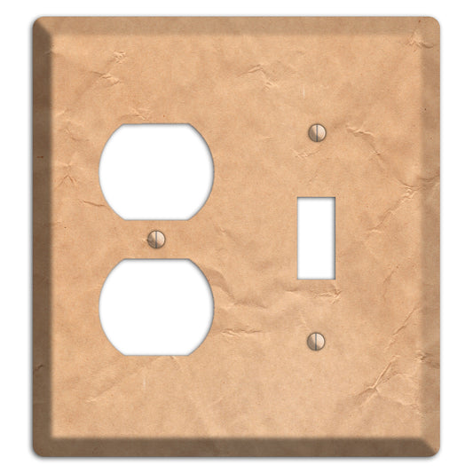 Aged Paper 6 Duplex / Toggle Wallplate