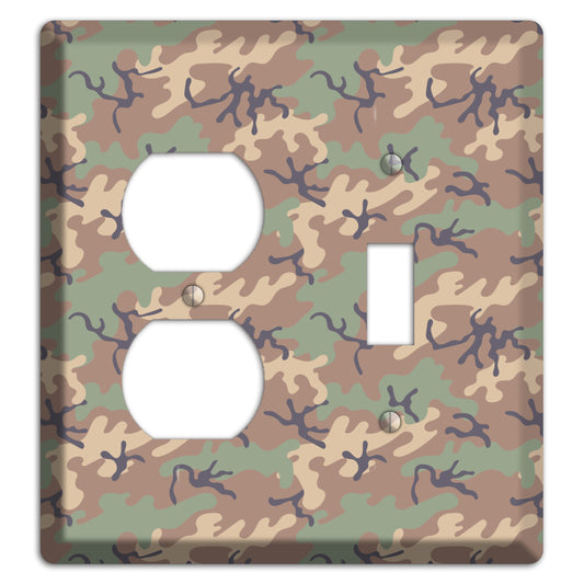 Jungle 1968 Camo Duplex / Toggle Wallplate