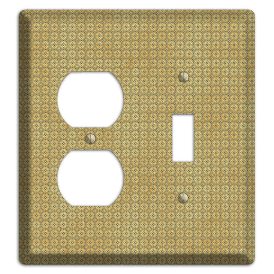 Multi Beige Arabesque Duplex / Toggle Wallplate