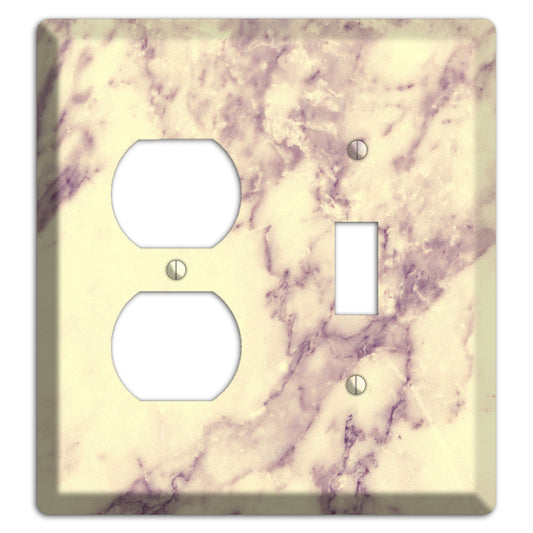 Champagne Marble Duplex / Toggle Wallplate