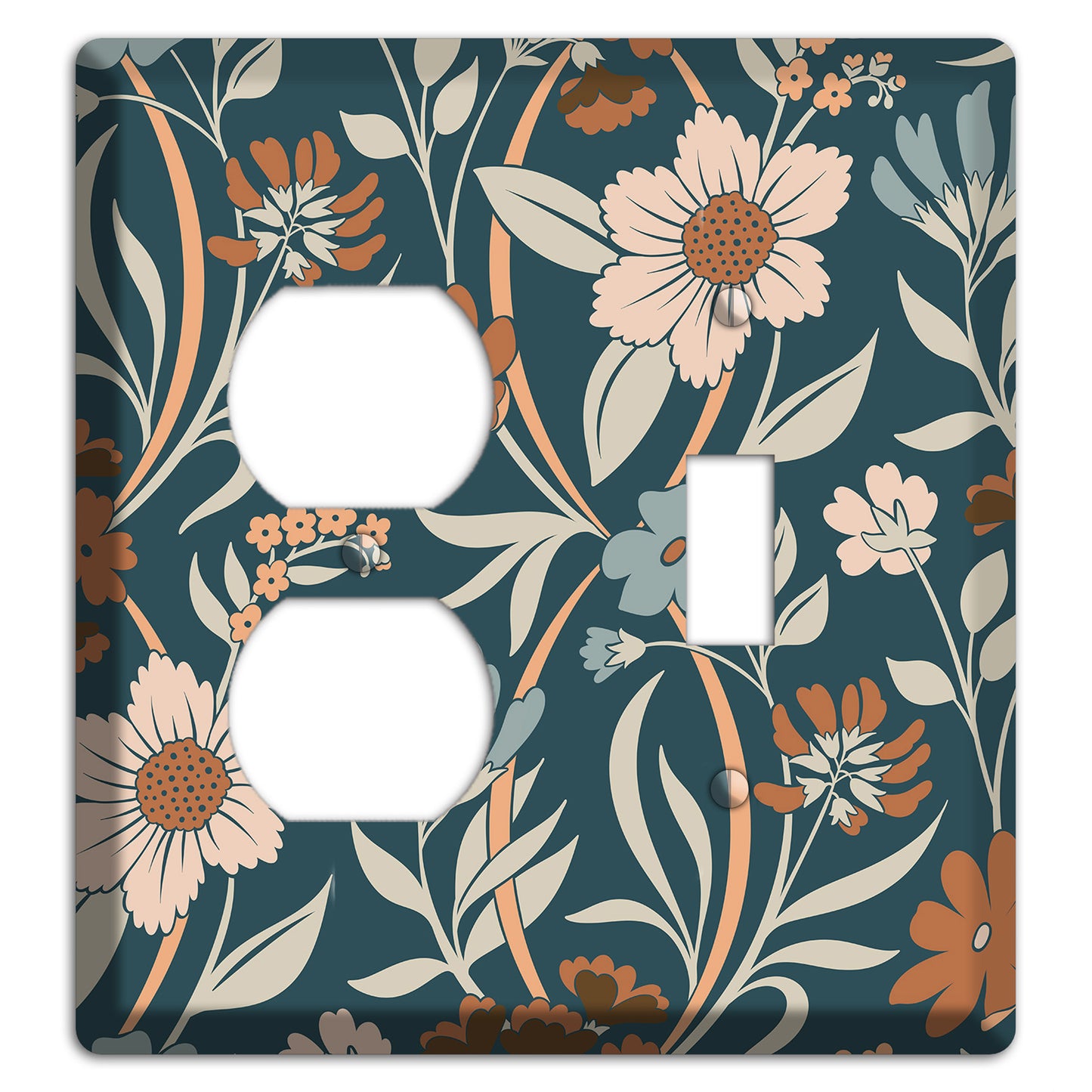 Summer Floral 1 Duplex / Toggle Wallplate