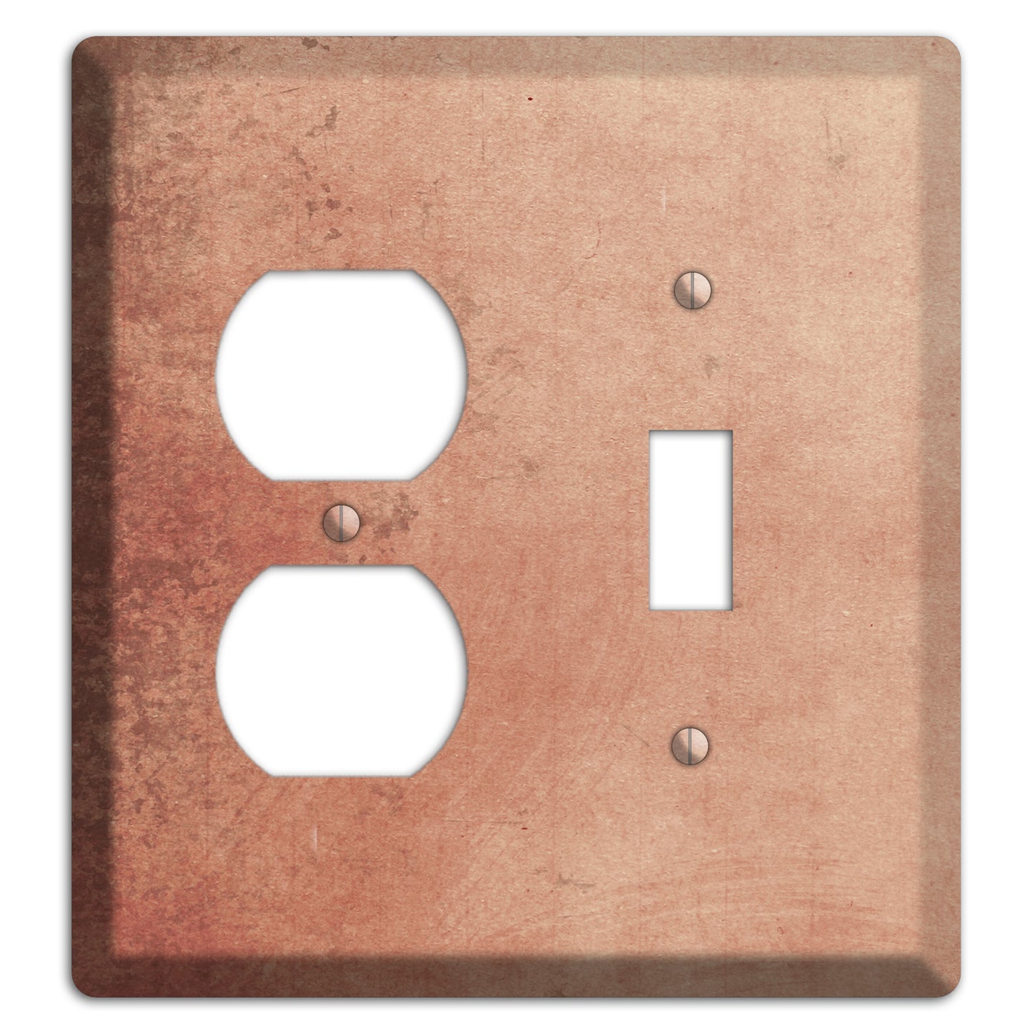 Tan Vintage Grunge Duplex / Toggle Wallplate