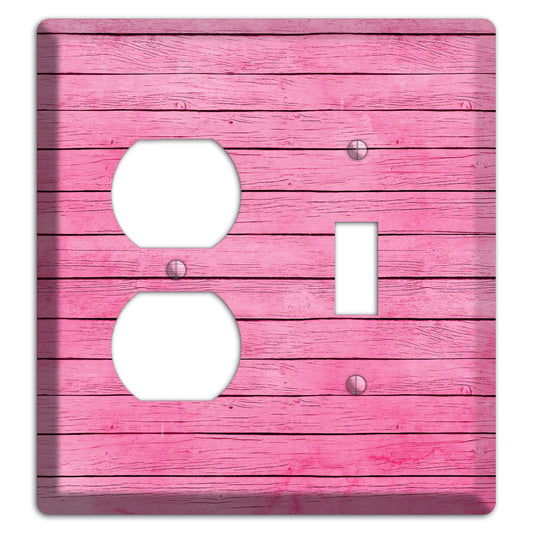 Carissma Pink Texture Duplex / Toggle Wallplate