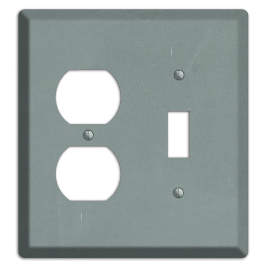 Chalk Faded Gree Duplex / Toggle Wallplate