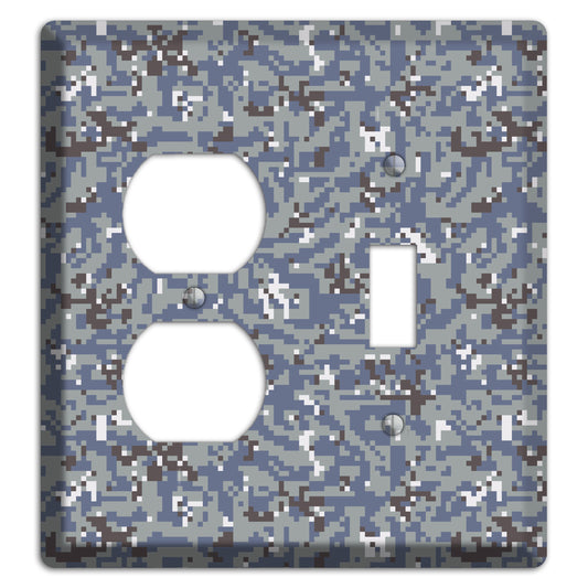 NWU Grey Dom Camo Duplex / Toggle Wallplate