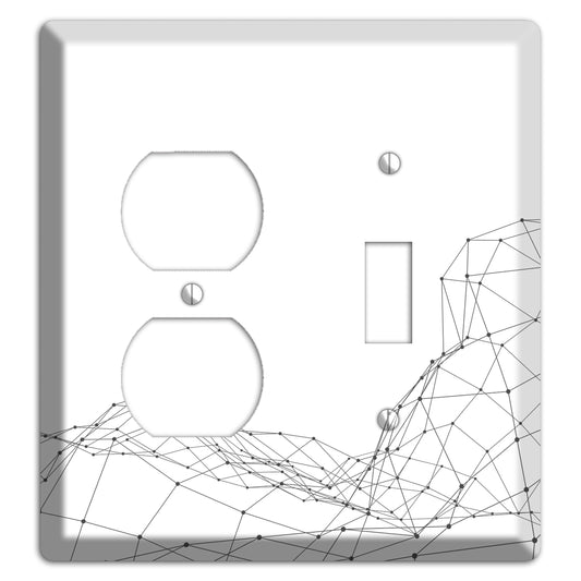 Linear H Duplex / Toggle Wallplate