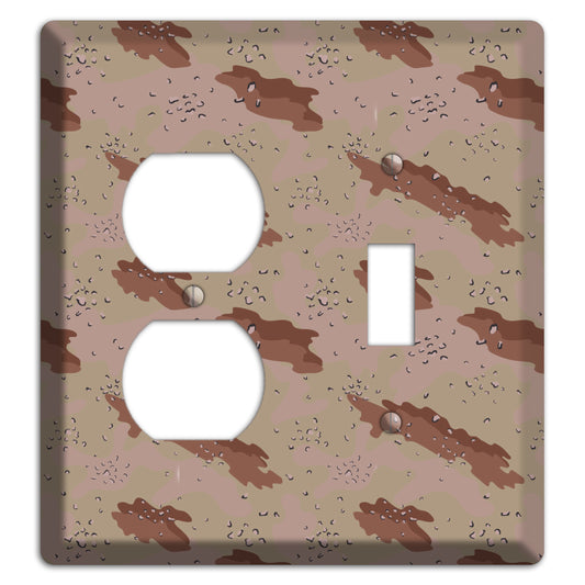 Chocolate Chip Camo Duplex / Toggle Wallplate