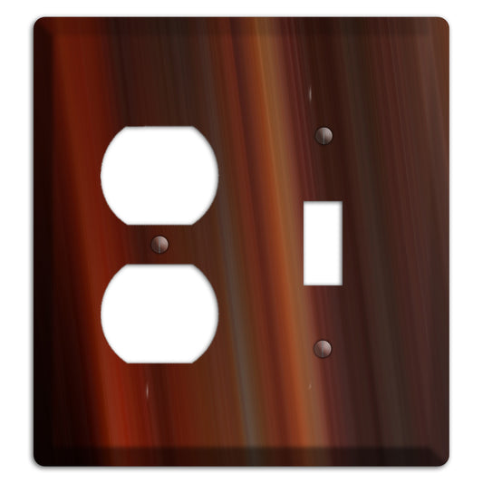 Maroon Ray of Light Duplex / Toggle Wallplate