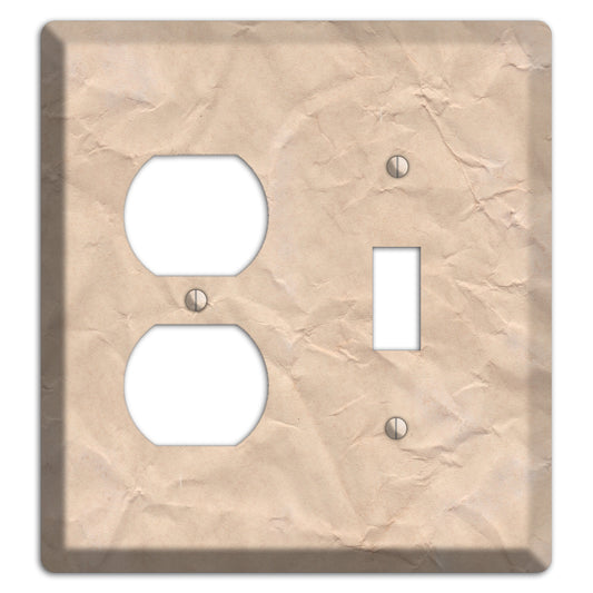 Aged Paper 5 Duplex / Toggle Wallplate