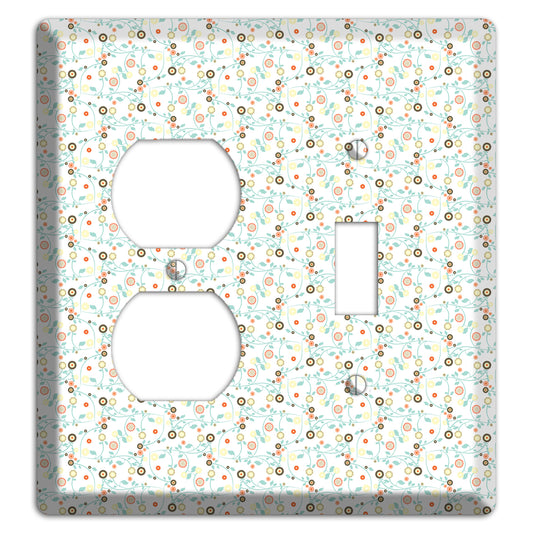 Small Cute Flowers Duplex / Toggle Wallplate